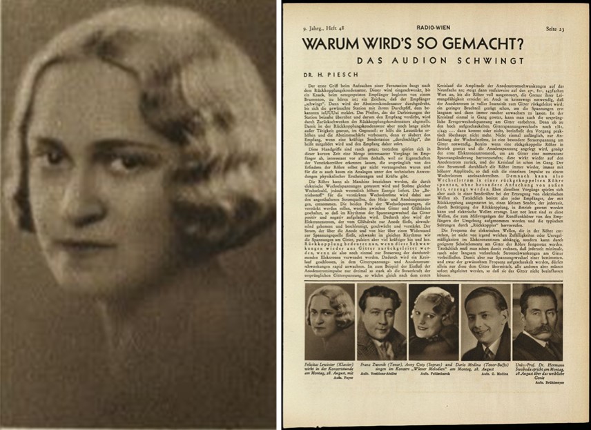 Felicitas Lewinter - Austrian Pianist & Teacher